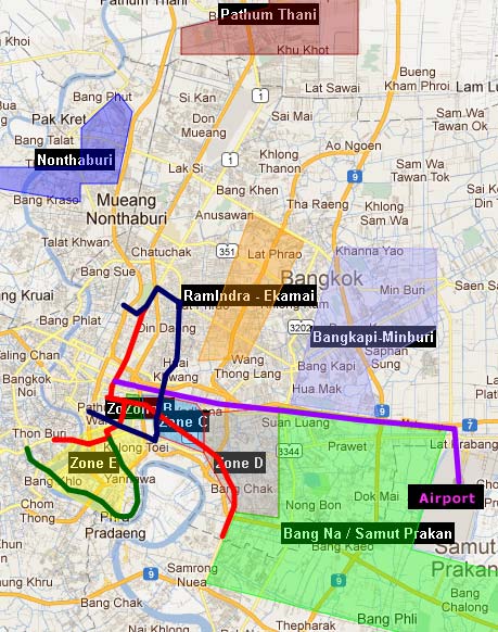 Bangkok suburbs