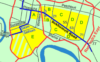 Map of Sukhumvit Rd.